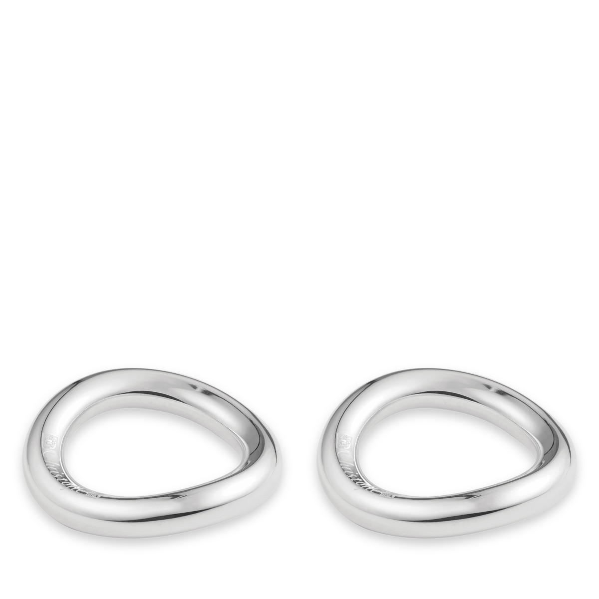 Christofle Vertigo Napkin Rings, Set of 4 in Silver