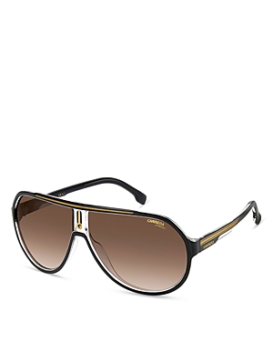 Carrera Aviator Shield Sunglasses, 64mm