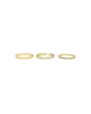 Ettika Set Of 3 Stacking Rings In Gold