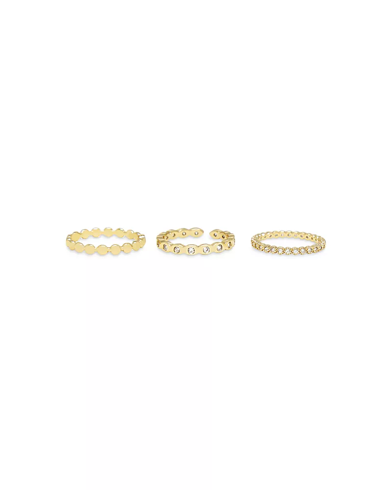 Ettika Small Bits of Bling Ring Set