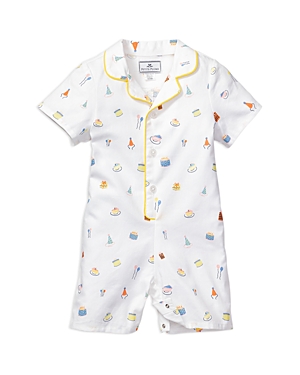 Shop Petite Plume Boys' Birthday Wishes Classic Romper - Baby In White