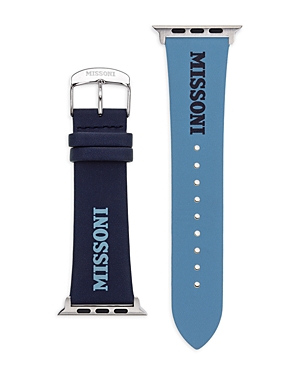 Missoni Apple Watch Lettering Leather Strap, 42-45mm