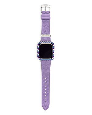 Shop Missoni Apple Watch Zigzag Cover & Band Gift Set, 41mm In Lilac