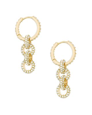 Multi Ring Crystal Dangle Earrings