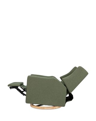 Kiwi Boucl&eacute; Electronic Recliner & Swivel Glider with USB Port