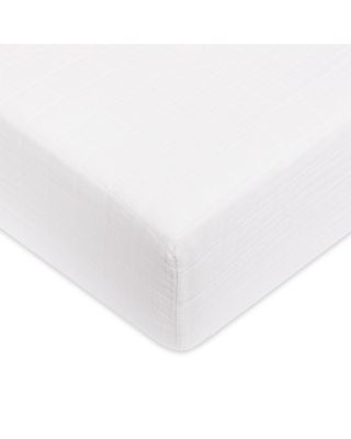 Crib Sheet in GOTS Certified Organic Muslin Cotton