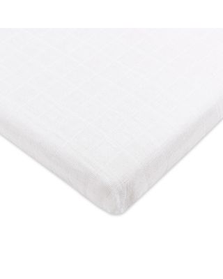 All Stages Bassinet Sheet in GOTS Certified Organic Muslin Cotton
