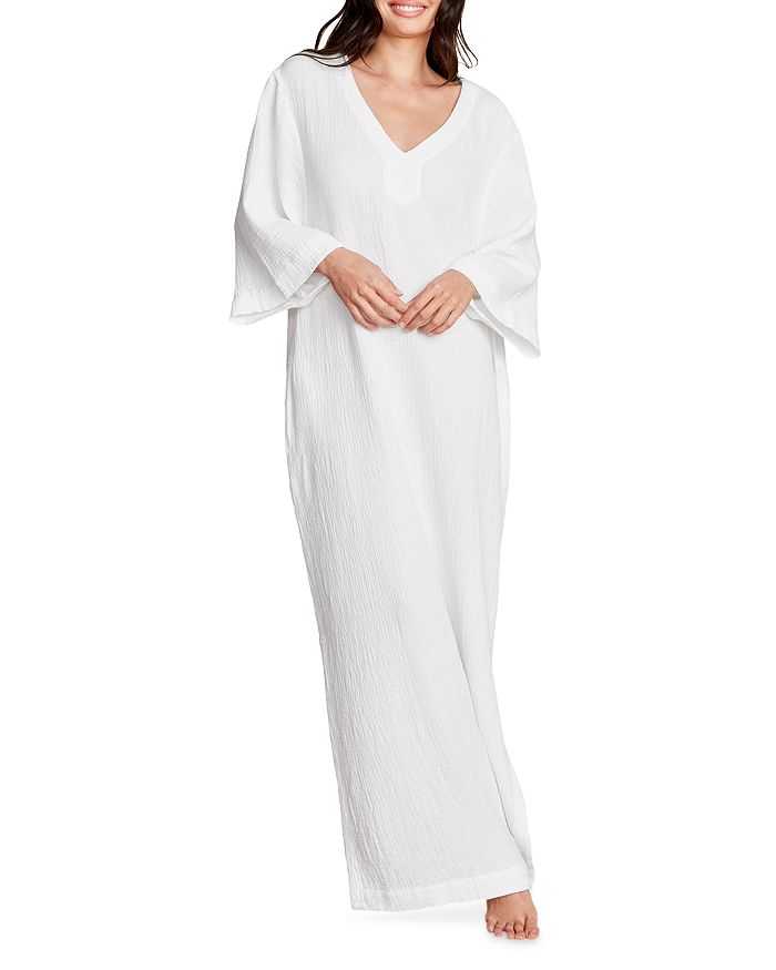 BAREFOOT DREAMS Malibu Collection Sun Soaked Crinkle Cotton Caftan