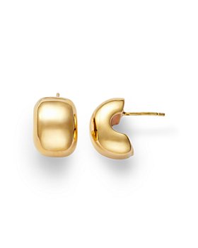 Bloomingdale's - Half Moon Curved Earring in 14K Yellow Gold - 100% Exclusive