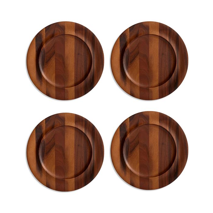 Nambé Skye Wooden Charger Plates, Set of 4 Bloomingdale's