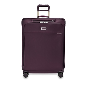 Briggs & Riley Extra Large Expandable Spinner Shell Suitcase 78.7cm In Plum