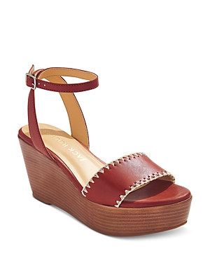 Jack Rogers Flagler Platform Wedge Sandal In Luggage