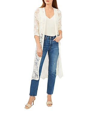 Vince Camuto Open Knit Long Cardigan