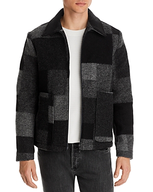 Nn07 Gael 8267 Checkered Jacket In Dark Gray