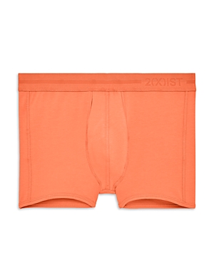 2(x)ist Dream Solid Low Rise Trunks In Coral Chic