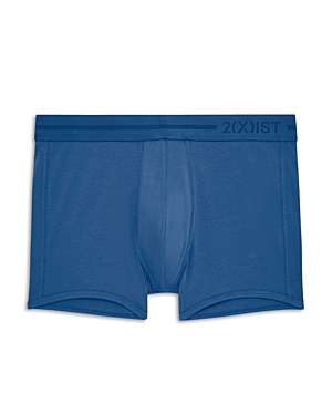 2(x)ist Dream Solid Low Rise Trunks In Dark Blue