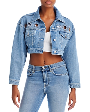 7 FOR ALL MANKIND ADR X 7FAM CROPPED JACKET IN BABE