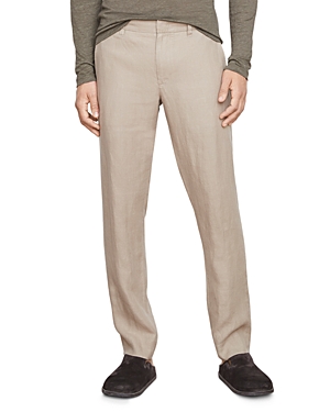 Vince Griffith Lightweight Hemp Pants In Dark Taupe