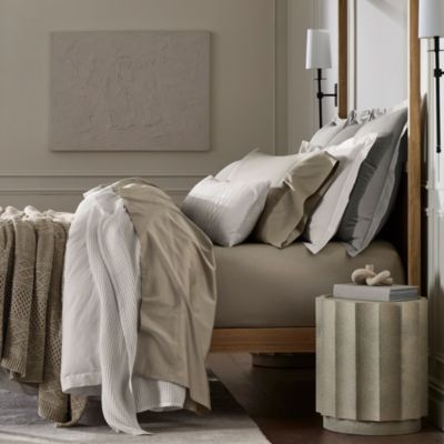 Signature Organic Cotton Hemmed Sheet Set, King with Standard Pillowcases