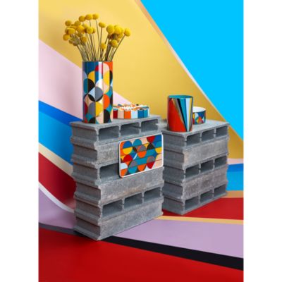Vista Alegre Futurismo porcelain coasters (set of four) - Orange