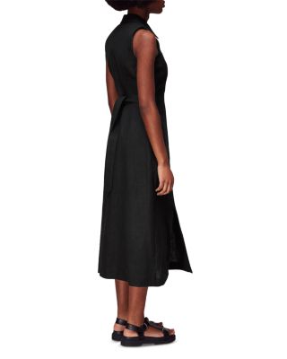 chinese dress ladies Abbie Linen Blend Midi Dress – For The Creators