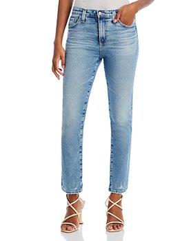 AG - Mari Mid Rise Straight Leg Cropped Jeans in 20 Years Undertow