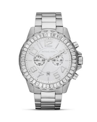 Michael Kors - Michael Kors  Round Silver Sport Watch, 45mm