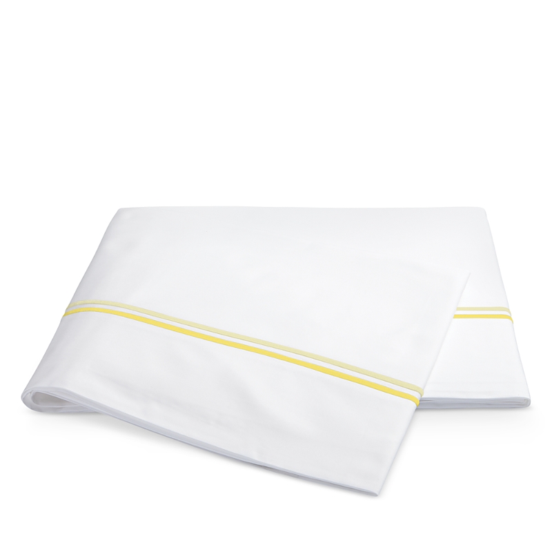Matouk Essex Flat Sheet, King In Lemon