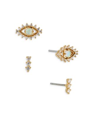 Ajoa by Nadri Into The Mystic Evil Eye Stud Earrings Set