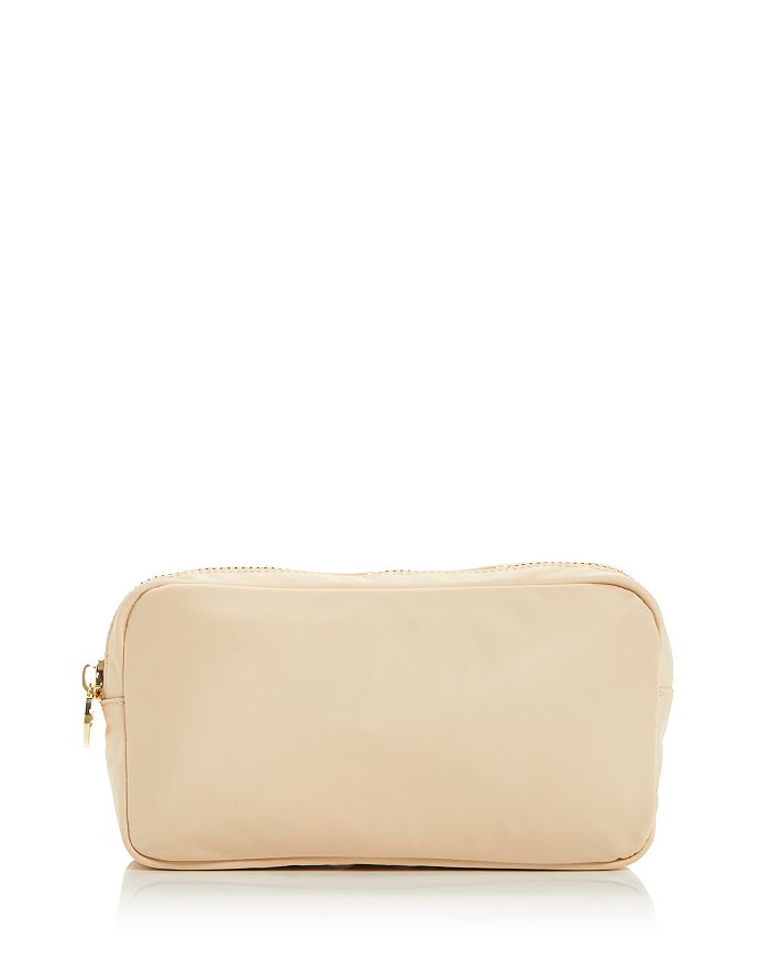 Stoney Clover Lane Classic Small Nylon Pouch In Beige