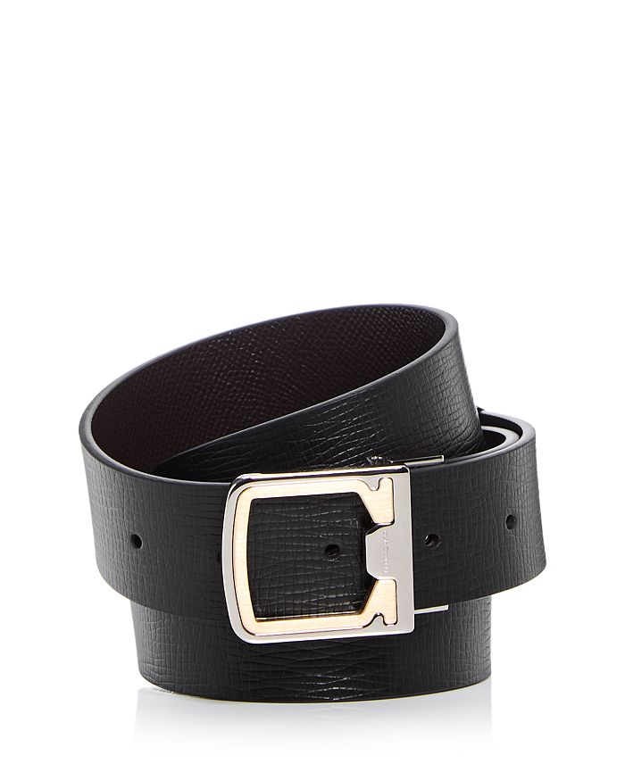 Ferragamo - Men's Gancini Reversible Leather Belt