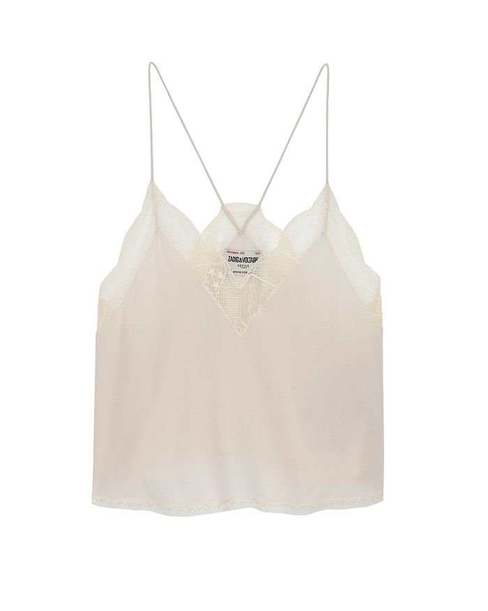 Zadig & Voltaire Christy Silk Cropped Camisole | Bloomingdale's