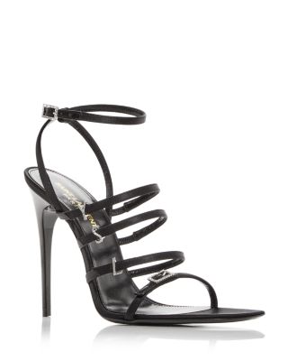 Saint Laurent Leather Cassandra Sandals 110