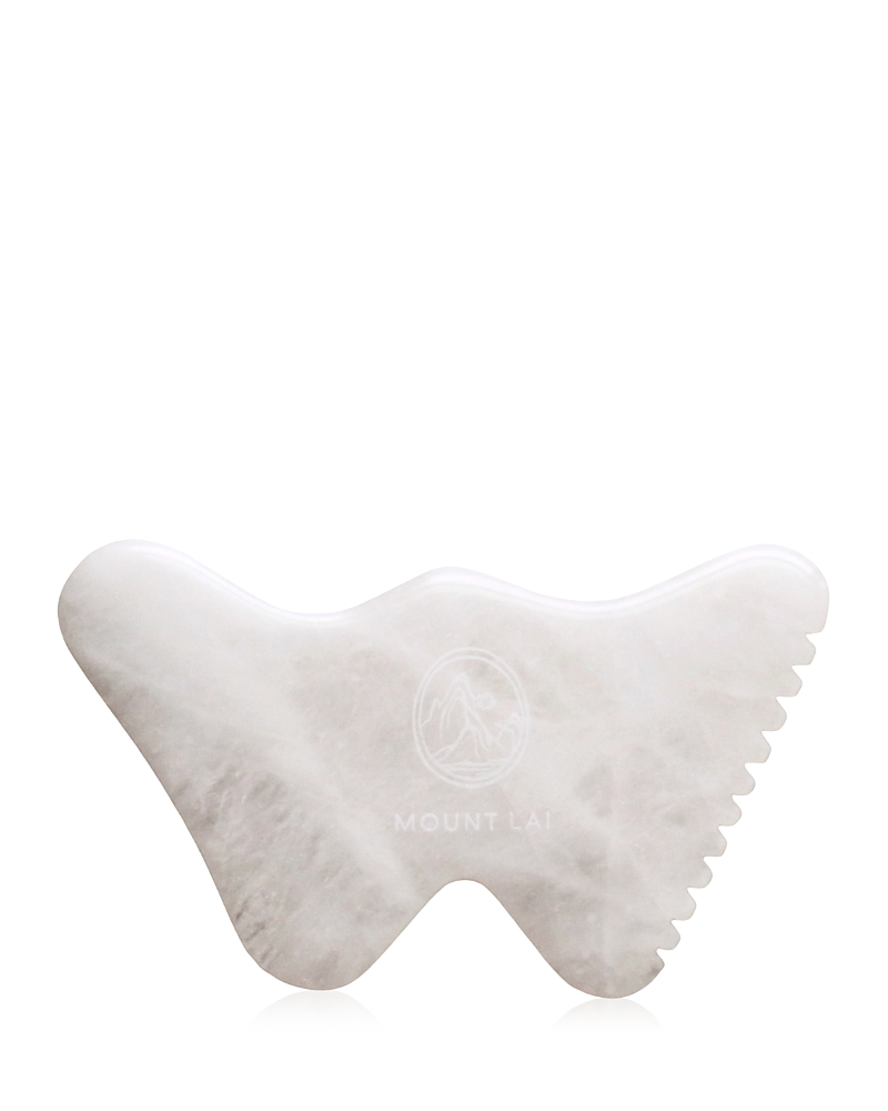 Mount Lai The Vitality Qi White Jade Gua Sha Sculpting Tool In White Jade