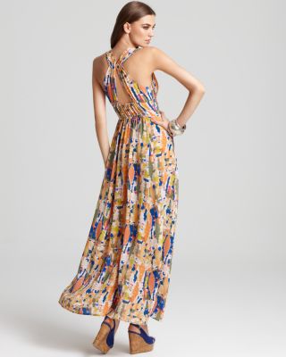 Plenty by Tracy Reese Dress - Silk Abstract Print Maxi