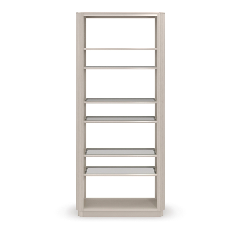 Caracole Higher Love Bookcase In Matte Pearl