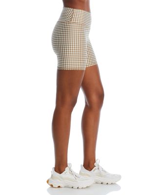 Alo Yoga Airlift Gingham Shorts | Bloomingdale's Women