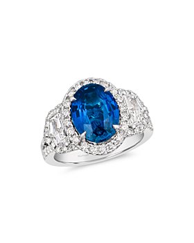 Le Vian - Platinum Couture® Ceylon Sapphire & Diamond Oval Halo Ring
