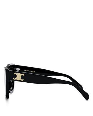 Triomphe Geometric Sunglasses, 55mm