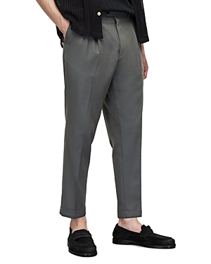 Allsaints Tallis Slim Fit Trousers In Slatestone