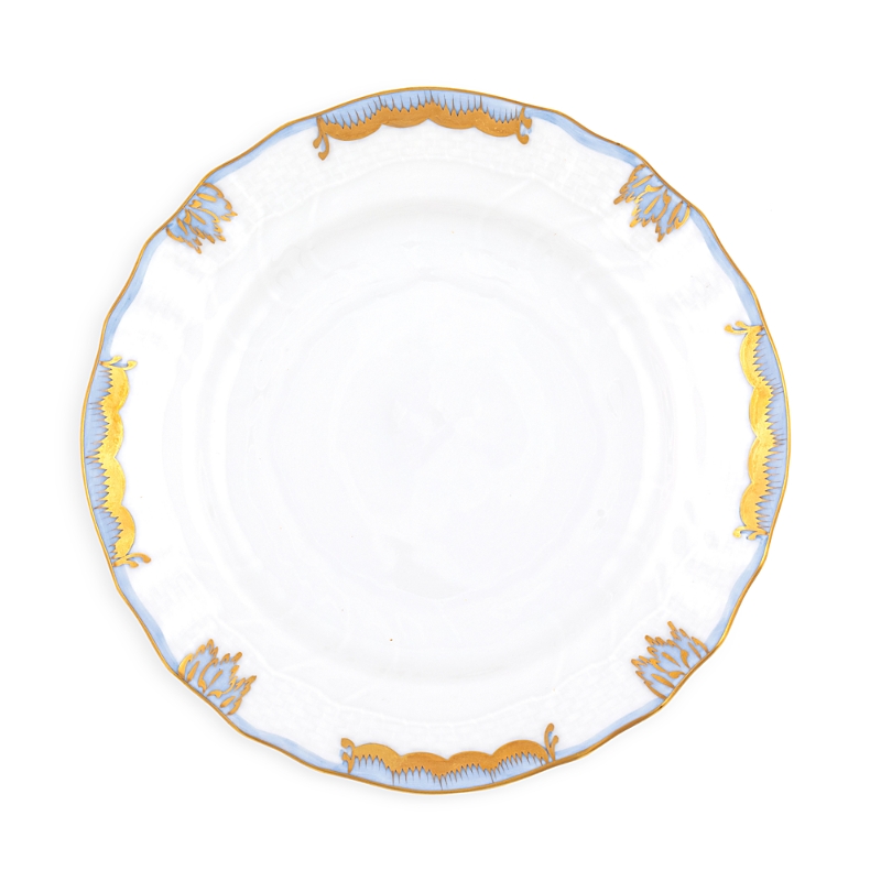 Herend Bread And Butter Plate In Light Blue