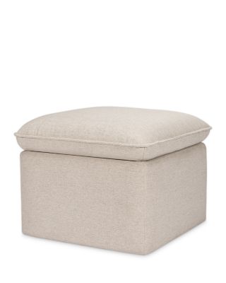 Cali Storage Ottoman in Eco Performance Fabric with USB port | Water Repellent & Stain Resistant