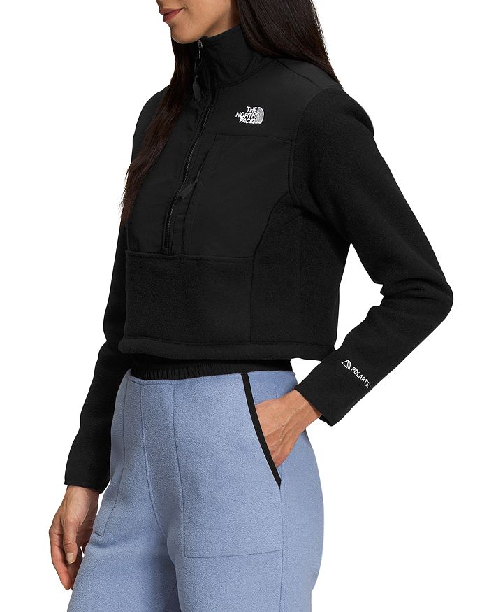 Shop The North Face Denali Cropped Cosmo Jacket In Black