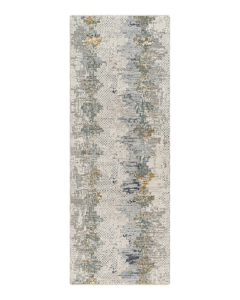 Surya Dresden Dre-2303 Runner Area Rug, 2'7 X 10' In Ivory/gray