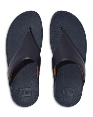 Women&#39;s Lulu Leather Thong Wedge Sandals