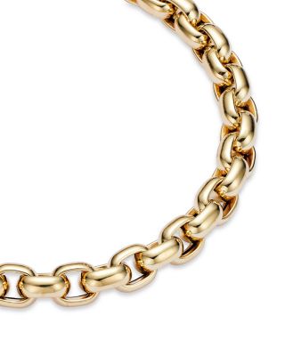 14K Yellow Gold Oval Link Bracelet
