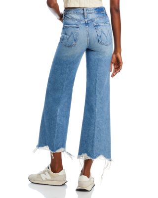 MOTHER The Tomcat Roller Chew Hem High Rise Wide Leg Jeans in Look
