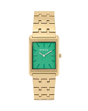 Shop Breda Virgil Watch, 26mm In Green/gold
