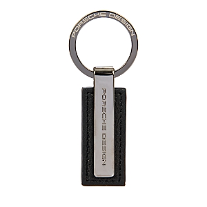 Porsche Design Keyring Metal Bar In Black