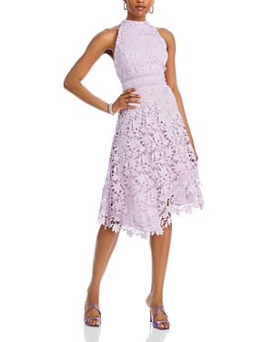 Eliza J Asymmetric Hem Dress In Lavender